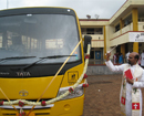 IOB donates School Bus to Ananda Teerta Vidyalaya, Pajaka